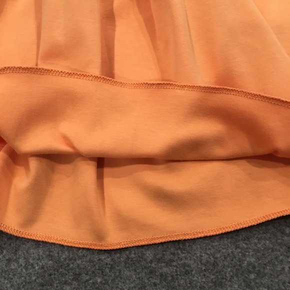 Skirt Girl 4 100% Cotton Orange Colorblock Tiered Maxi Skirt Mom & Pop’s Kids - Picture 7 of 10